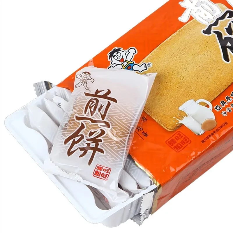 台湾 旺旺 煎饼铁板煎饼经典原味奶香饼干零食116克*1袋