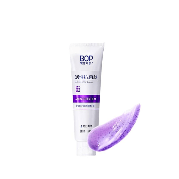Bop Antibacterial Peptide Whitening Toothpaste Fresh Breath Brightening White Teeth Yellow 100g*1