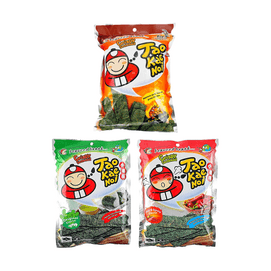 Crispy Seaweed Tom Yum Flavor+Original+Hot & Spicy, 2.96 oz【3 Flavors 3 Combo Packs】