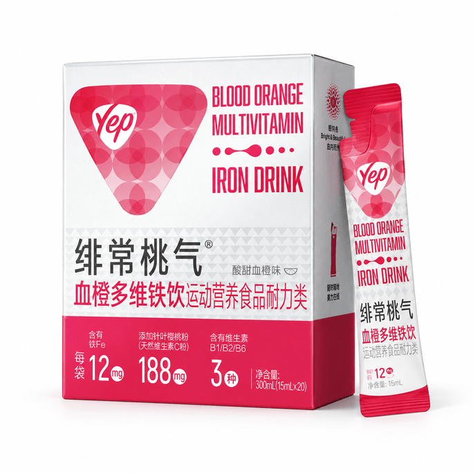 Yep Peach Qi Soothing Iron Blood Orange Multi Dimensional Iron Supplement For Pregnant Women, 300ml * 1 box