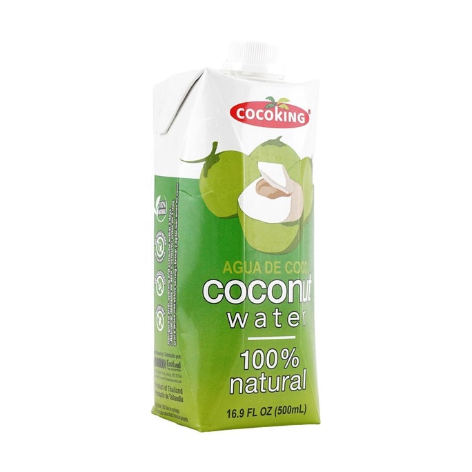 100% Natural Coconut Water 16.9 fl oz【Pure & Refreshing】【0 White Sugar No Preservatives】