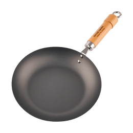 日本RIVER LIGHT极牌 无涂层铁锅平底锅煎锅 24cm 日本制