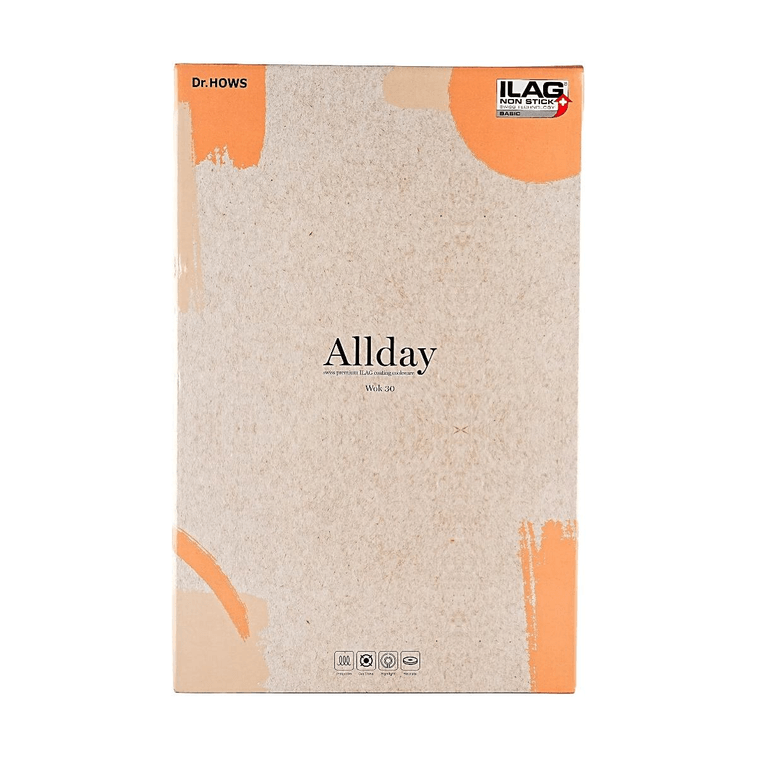 韓國DR.HOWS ALLDAY炒鍋 電磁爐瓦斯爐通用 蜜桃色30cm 10