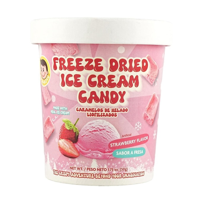 Freeze Dried Ice Cream Strawberry Candy,1.75 oz