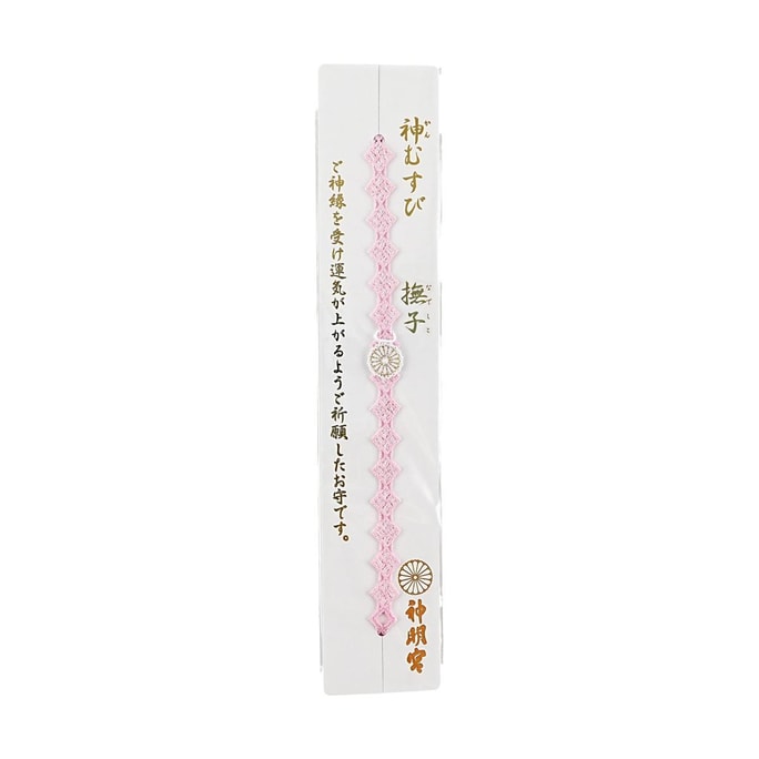 Asagaya Shinmeigu God Knot Lace Bracelet Amulet Pink Nadeshiko Lucky Charm