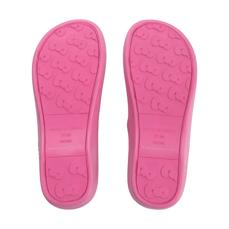 野兽派 Hello Kitty 聯名 立體造型坡跟拖鞋 玫粉 37-38 【Hello Kitty 聯名款】【輕盈坡跟】 7