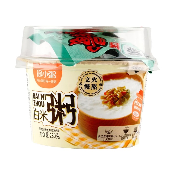 徐小粥 白米粥 配香脆豇豆 速食粥即食粥 懶人早餐宵夜 280g
