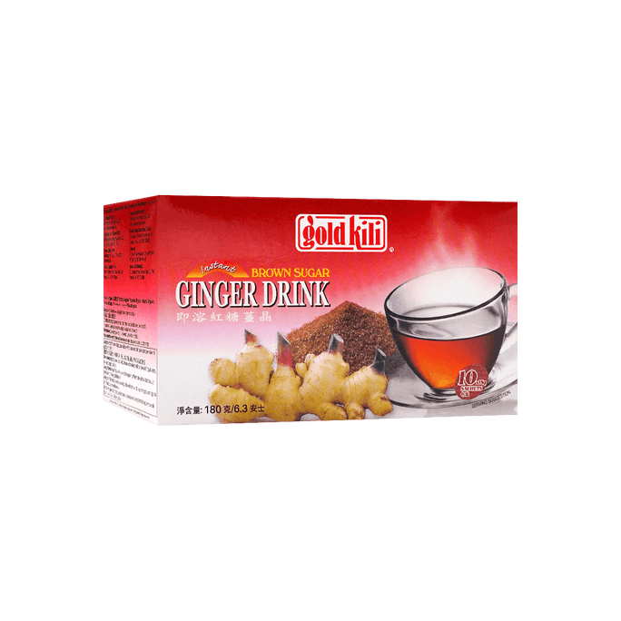 新加坡GOLD KILI金麒麟 即溶黑糖薑茶沖飲 180g