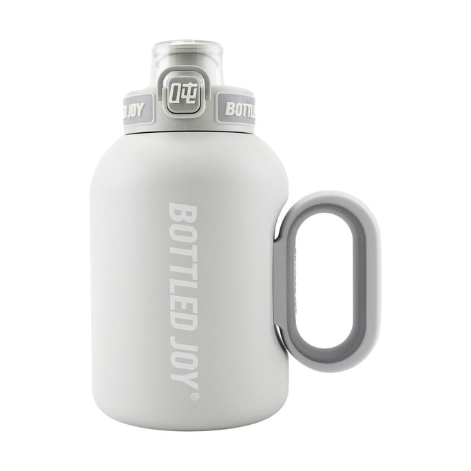 BOTTLED JOY 冰火吨吨二代渐变系列 316不锈钢杯子 保温杯子夏季保冷 象牙白1L