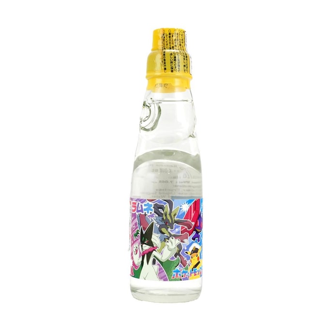 Pokemon Ramune Carbonated Soft Drink,Pokémon Design, 6.76  fl oz【Japan Limited Edition】