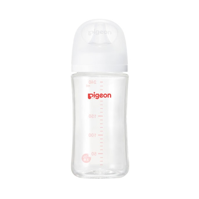 【日本直郵】PIGEON貝親 新生兒三代塑膠奶瓶240ml PPSU奶瓶耐摔仿母乳自然實感 普通款