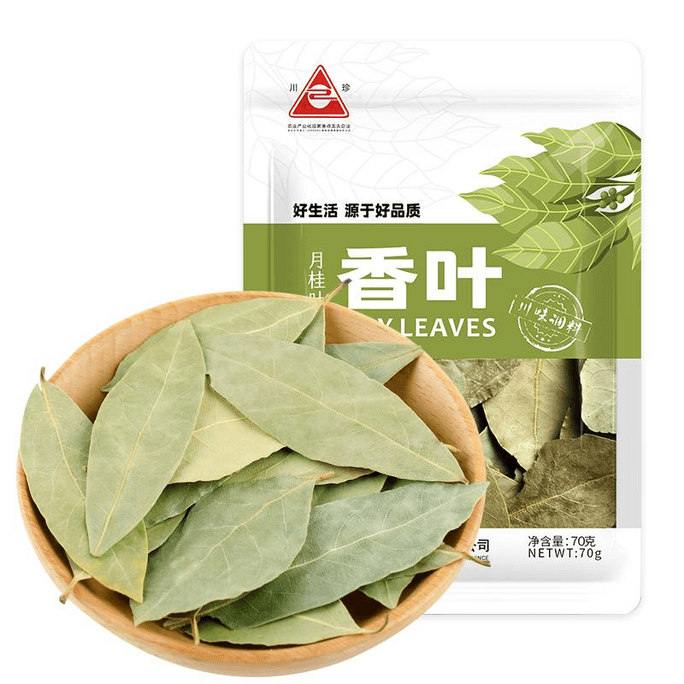 【中国直邮】川珍香叶香辛料香料月桂叶卤料调味料干料干货70g*1袋