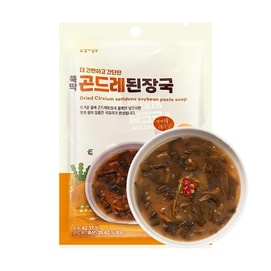 Dried Cirsium Setidens Soybean Paste Soup , 5 Packs, 1.76oz 【Frozen Instant Soup】【Ready To Eat】