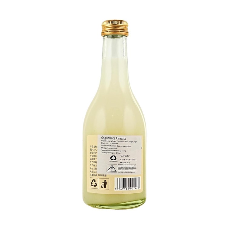 Sweet Rice Dew, Rice Wine,Osmanthus+Peach+Passion Fruit+Original Flavor, 10.14 fl oz*4【4 Combo Packs】【0.5%vol】 5