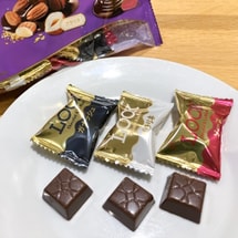 Look Chocola A La Mode Family Packs 3.28 oz【Ganache+Nuts+Chocolate Sauce Sandwich Flavor】