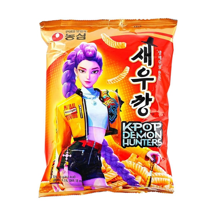 韓國NONGSHIM農心× NETFLIX KPOP DEMON HUNTERS獵魔女團 蝦條 原味 90g【北美首發】【限定聯名】【Jennie同款】【隨機盲盒】【下單不退貨】 3