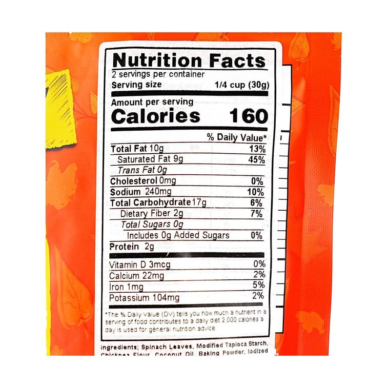 菲律宾KANGKONG KING 菠菜脆片 薯片 烧烤味 60g 8