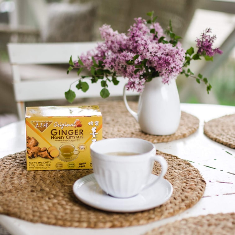 美国太子牌原味姜王晶 10 包 養胃 純天然不含咖啡因 有助於治療痰/喉嚨痛/鼻塞 暖身 提神醒腦 不含添加剂 6