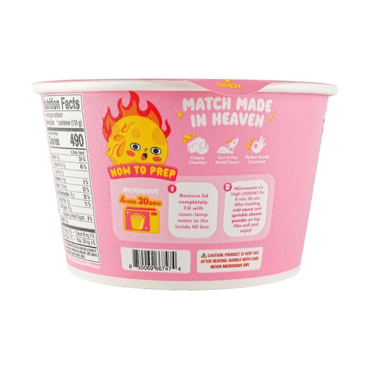 Cheesy Ramen 【Value Gift Pack*4】【Cheddar + Spicy Flavor + Spicy Chili & Cheddar Flavor + Cheddar & Mascarpone Flavor】 7