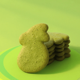 日本KYOSAGA HORAKUAN京嵯峨宝楽庵 京都抹茶曲奇礼盒 98g【超可爱月兔饼干】【日式点心伴手礼】