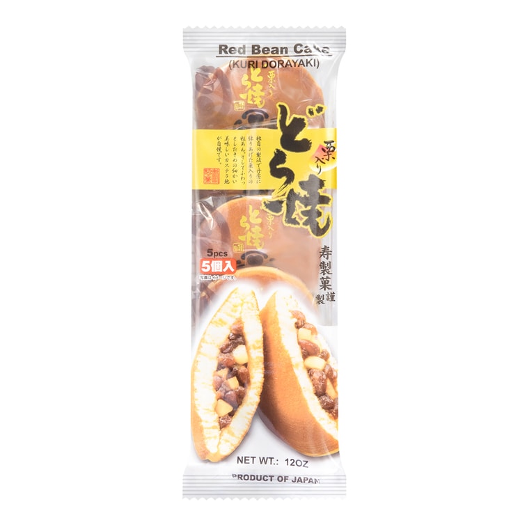 栗と小豆のどら焼き - 甘い詰め物入りパンケーキ、340g 8