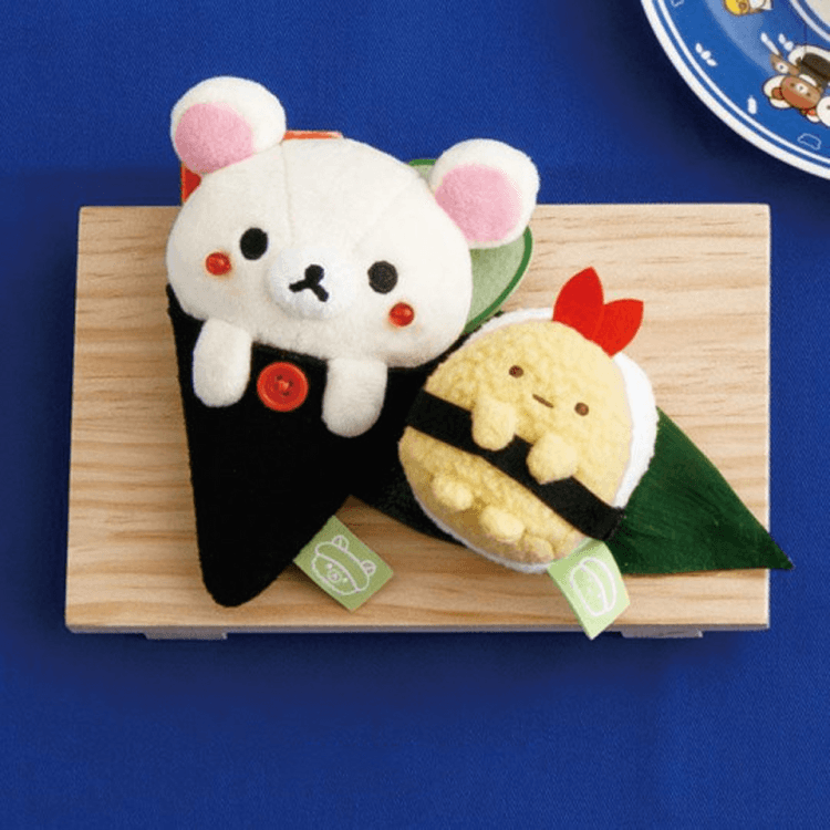 日本直送】SAN-X リラックマ 寿司シリーズ ぬいぐるみキーホルダー (1