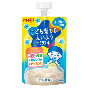 【日本直邮】 日本 MEIJI 明治 明治  Milafull 果冻 酸奶味 100g 100克 100g 酸奶 婴儿辅食 果冻