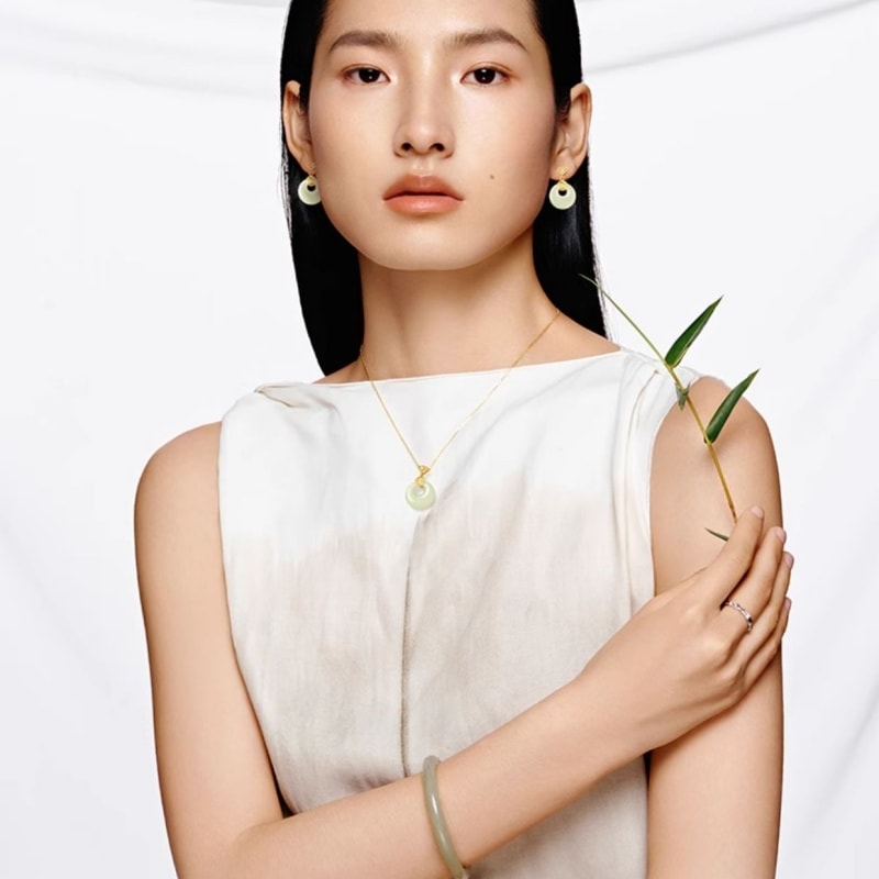 【中国直邮】 周大生 福运双织碎银子手链纯银女小众红玛瑙手串生日礼物送女友  手链一条装岁岁平安