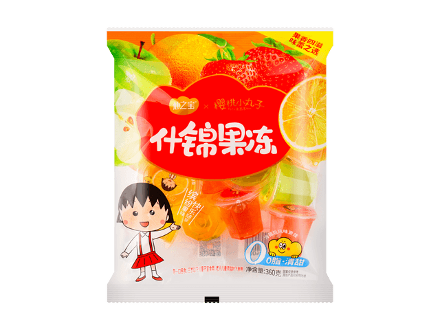 Assorted Jelly, Orange + Strawberry + Apple, Crayon Shin-chan Collaboration  12.68 oz