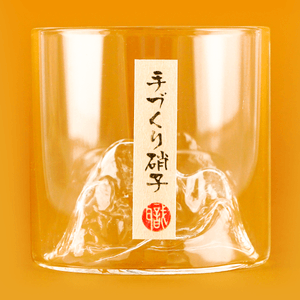 Double Layer Design Mountain Whiskey Glass, 6.1 fl oz