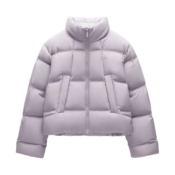 【中國直郵】 蕉內 氫氣502Cloud女士防風麵包羽絨外套 【立領短款】燻紫 L