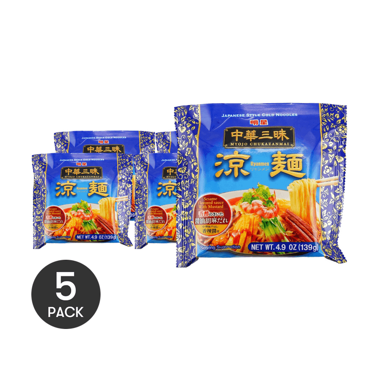 MYOJO Chukazanmai Ryanmen - Instant Cold Noodles ,Sesame Flavored