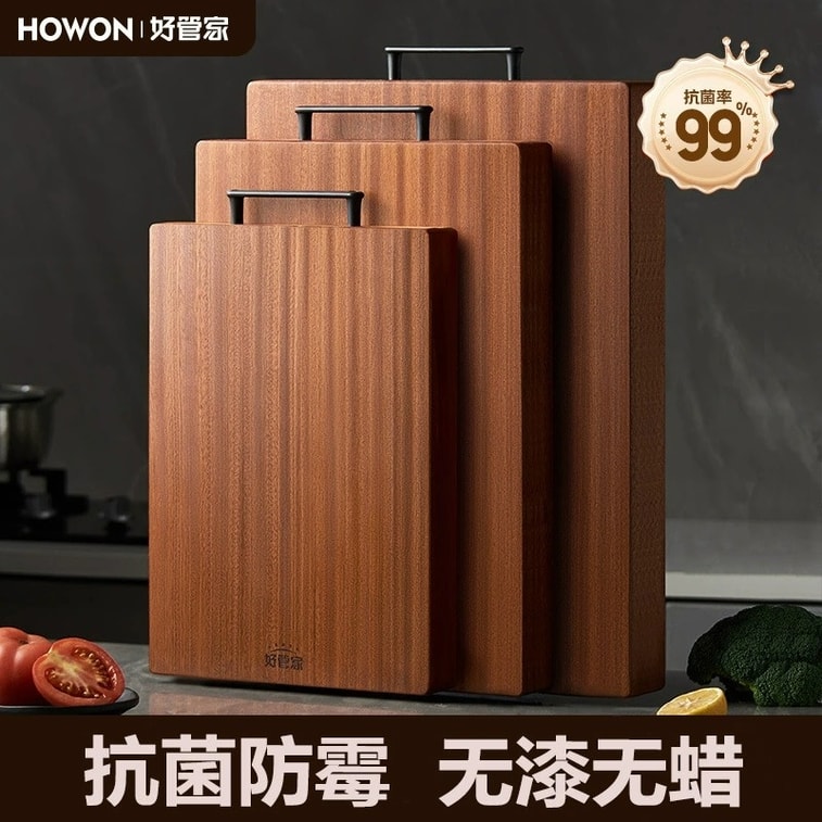 Luxdecor Cutting Board Solid Wood No Glue-Real Solid Wood Cutting Board for Family Real One Piece Cutting Boards 1 Pack 4