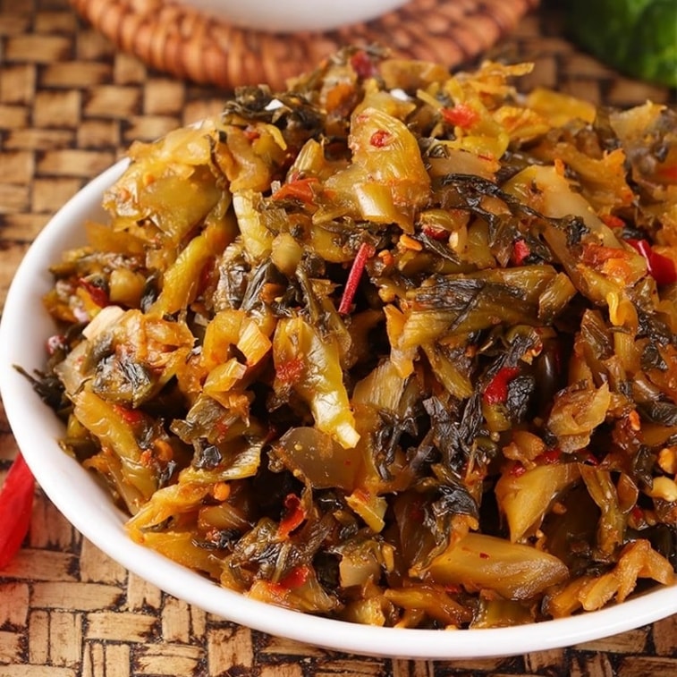 [글로벌 굿즈 페스티벌] 옛날식 옹기 항아리 "재고 정리 세일" [윈난 미두] 야채 절임, 옛날식 야채 절임 200g x 2봉지, 매콤하고 맛있어 밥과 함께 먹기 좋고, 새콤하고 상큼한 갓김치는 밥, 볶음 요리, 라면 등에 비벼 먹기 좋습니다. 윈난 미두의 특산품입니다. 3