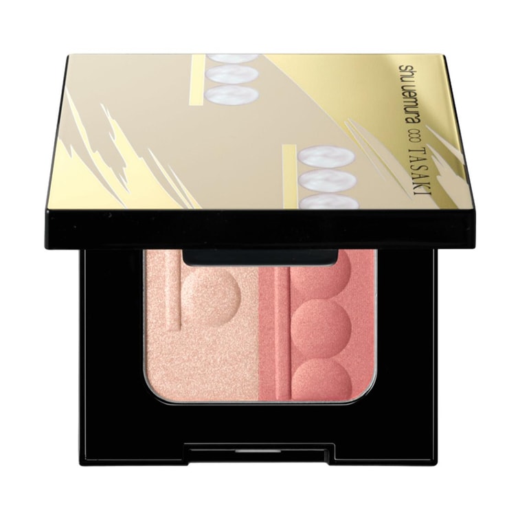 나크르 하이라이터 블러쉬 듀오 팔레트 #펄 사쿠라 골드【한정판 TASAKI 럭셔리 콜라보레이션】 5