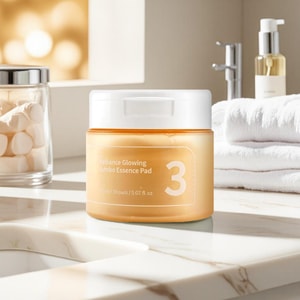 韩国NUMBUZIN No.3号净澈光感精华大湿敷棉片 二次清洁 70片 透亮镇定 清爽光滑细腻 敏感肌可用 纯素 