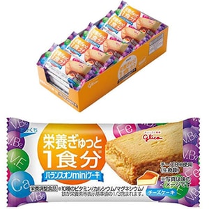 [일본 직송] 글리코 저칼로리 식사대용 비스킷 미니 치즈케이크 (1팩)