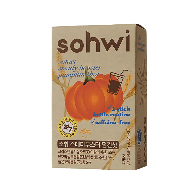 Steady Booster Pumpkin Shot 1.48oz(42g, 3g X 14 Sachets)