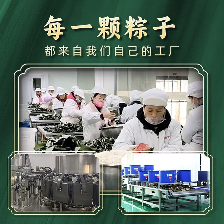 【中國直郵】楚杏堂 蜜棗粽 500g 純糯米清香軟糯原味清甜棗多口味真空鎖鮮新鮮速食早餐代餐粽子 4