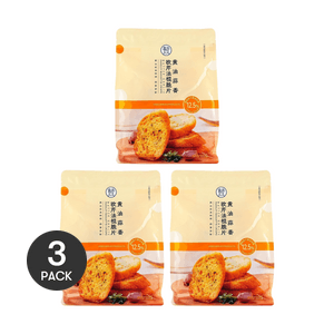 盒马 黄油蒜香欧芹法棍脆片 面包干 200g *3【3份超值装】【新品上线!】【松香酥脆 蒜香浓郁】