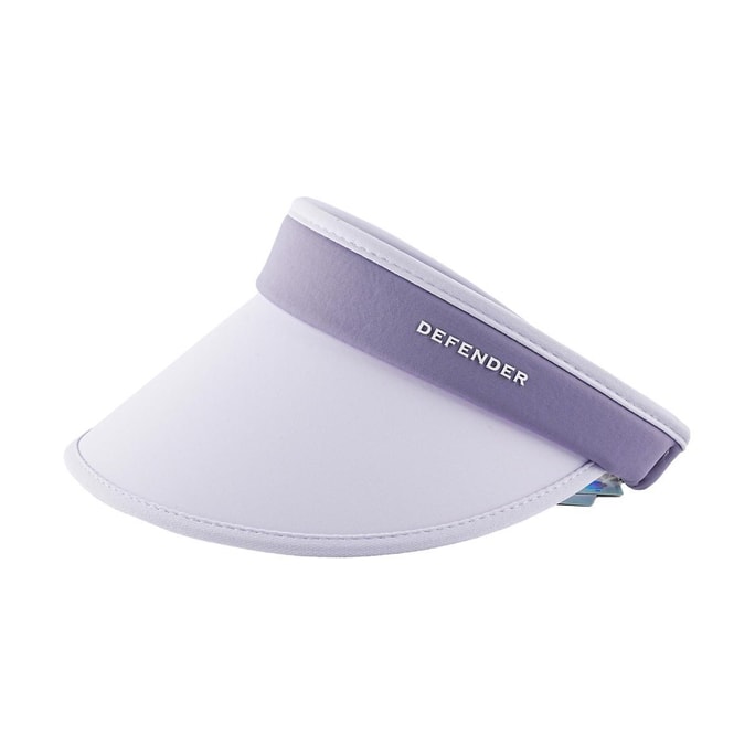 澳洲DEFENDER 空頂果凍色防曬帽 紫色 修飾臉型 高科技涼感布料 戶外帽子 【防曬季】