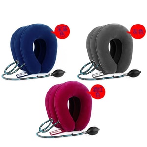 Neck Massage Inflatable Air Cervical Neck Traction Neck Shoulder Muscle Relax Cervical Pillow Blue