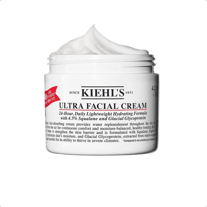 Kiehl's Ultra-Hydrating Cream, Strengthens The Skin Barrier and Provides Long-lasting Moisture. Suitable for All Skin Types 125ml
