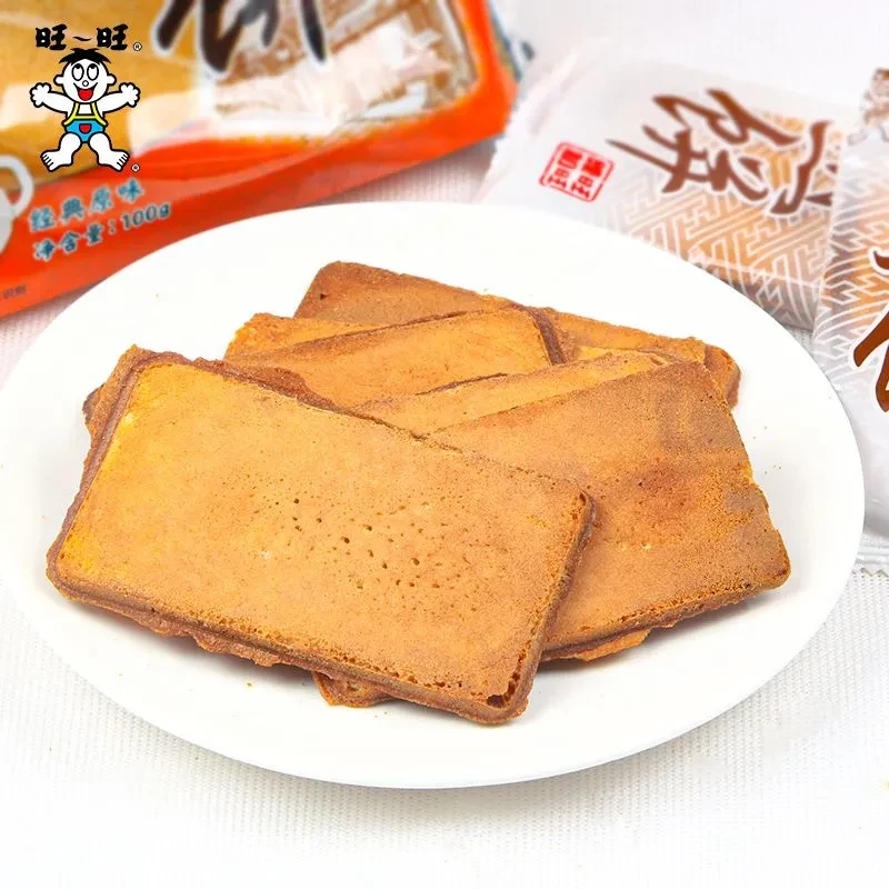 台湾 旺旺 煎饼铁板煎饼经典原味奶香饼干零食116克*1袋