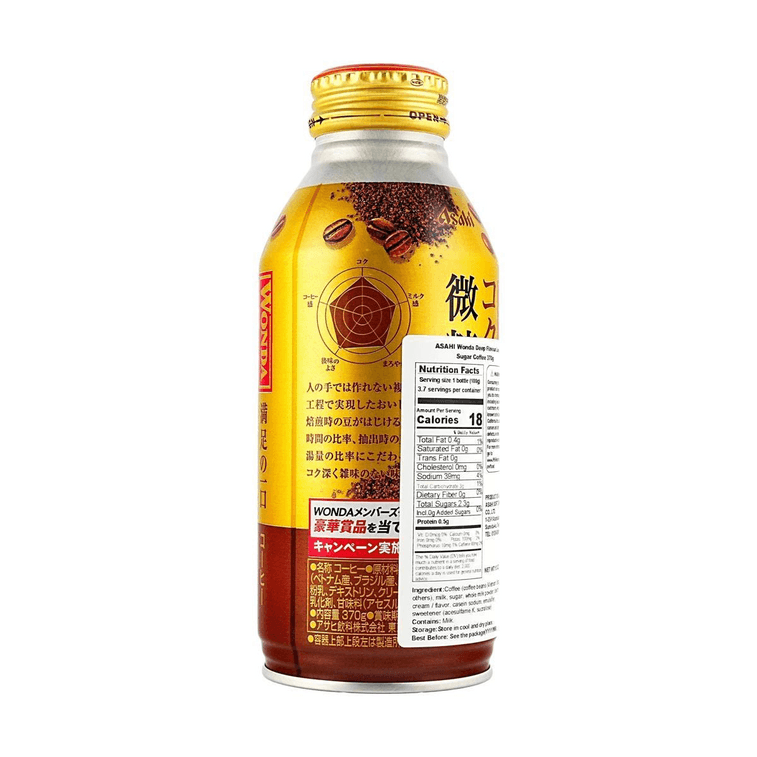 日本ASAHI朝日 WONDA微糖深味即饮咖啡 370g 【双重萃取 醇厚低糖】 3