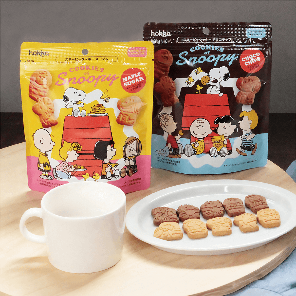 HOKKA Snoopy Maple Cookies ,1.93 oz,【Anime Finds】 - Yami.com