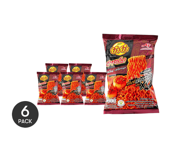Yum！ Yum Yum Sood-Ded Thai-Style Spicy Scallop XO Instant Noodles, 2.65