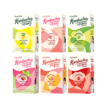 Complete Flavor Bundle Kombucha Tea Powdered Beverage Mix 6 Pack