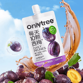 onlytree 益生元西梅汁纤维果饮 100ml【0脂0蔗糖 富含膳食纤维】【6大益生元   大餐救星 】