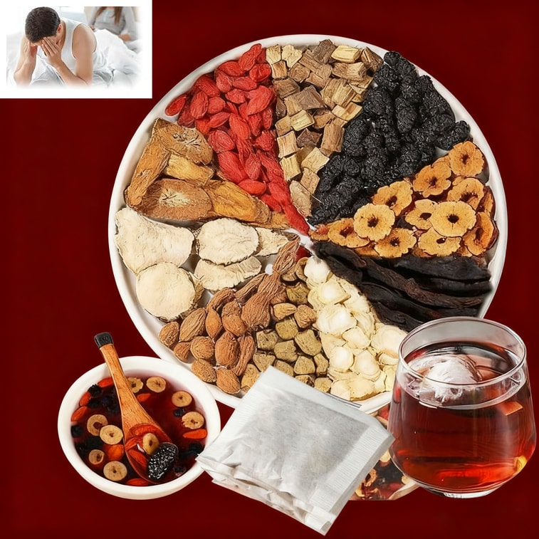 【Livraison directe du Canada】 Sifanda Thé au ginseng, maca, goji et mûre 100g (5g*20pcs) thé froid, cadeau de fête, thé, thé mélangé, thé rénal, thé cinq trésors, thé à la vitalité naturelle à base de plantes pour hommes 3